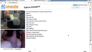 Big Cock Makes Omegle Teens Eyes Roll Back