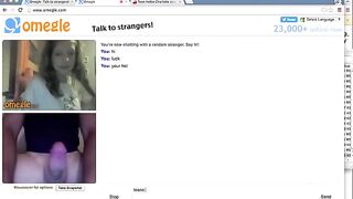 Big Cock Makes Omegle Teens Eyes Roll Back
