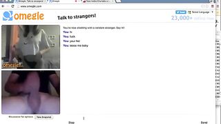 Big Cock Makes Omegle Teens Eyes Roll Back