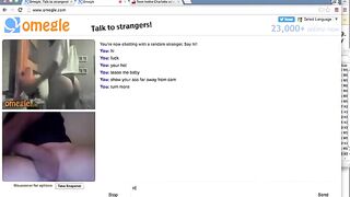 Big Cock Makes Omegle Teens Eyes Roll Back