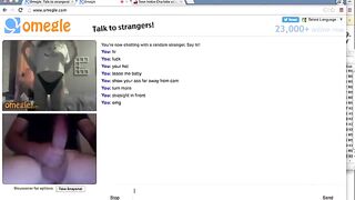 Big Cock Makes Omegle Teens Eyes Roll Back