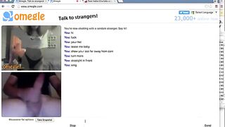 Big Cock Makes Omegle Teens Eyes Roll Back