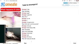 Sexy Omegle Teen Shows Everything