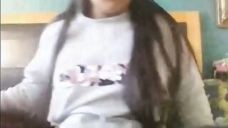 Dark Skinned UK Girl 18 Flashes Boobs on Omegle