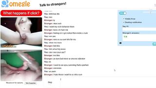 Omegle Girl Rubs Pussy Plus Fleshlight Jerk And Cu