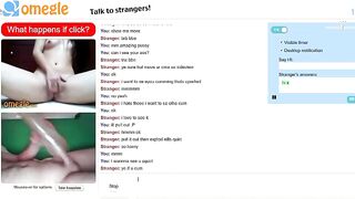 Omegle Girl Rubs Pussy Plus Fleshlight Jerk And Cu