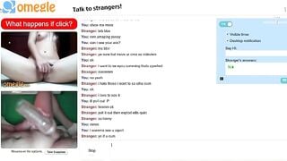 Omegle Girl Rubs Pussy Plus Fleshlight Jerk And Cu