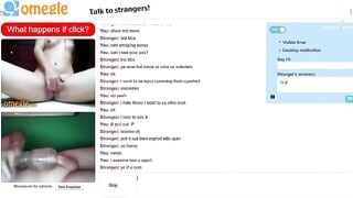 Omegle Girl Rubs Pussy Plus Fleshlight Jerk And Cu