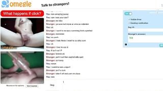 Omegle Girl Rubs Pussy Plus Fleshlight Jerk And Cu