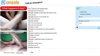Omegle Girl Rubs Pussy Plus Fleshlight Jerk And Cu