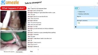 Omegle Girl Rubs Pussy Plus Fleshlight Jerk And Cu