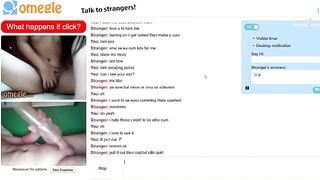 Omegle Girl Rubs Pussy Plus Fleshlight Jerk And Cu