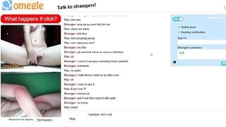 Omegle Girl Rubs Pussy Plus Fleshlight Jerk And Cu