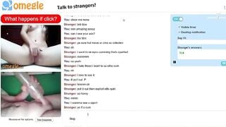 Omegle Girl Rubs Pussy Plus Fleshlight Jerk And Cu