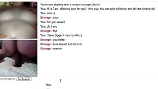 Girl Plays With Tits And Makes Guy Dildo Ass
