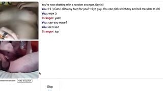Girl Plays With Tits And Makes Guy Dildo Ass