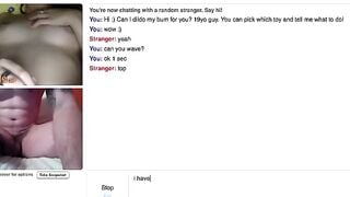 Girl Plays With Tits And Makes Guy Dildo Ass