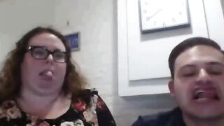 Fat Beckie And Friend Play Omegle Game, Flashes