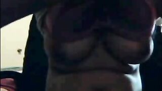 Busty Gal Flashing Tits On Webcam