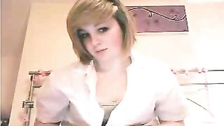 Blonde Teen Teases On Omegle