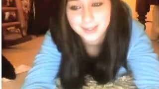 Tight Omegle Teenager Masturbates