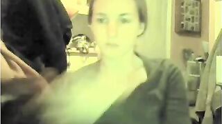 Big Eyed Cutie Doesnt Mind Showing Stuff On Omegle