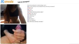Hot Omegle Girl Strips For My Cum