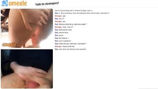Hot Omegle Girl Strips For My Cum