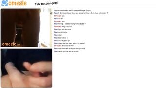 Hot Omegle Girl Strips For My Cum