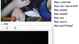 Omegle Teen Shows Off Her Head Game