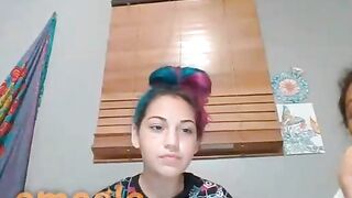 Omegle Teases In Front Of Friend