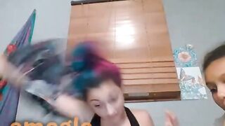 Omegle Teases In Front Of Friend