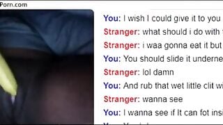 Masturbating With Banana On Omegle