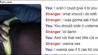 Masturbating With Banana On Omegle