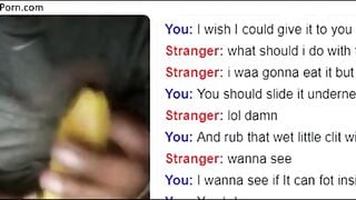 Masturbating With Banana On Omegle