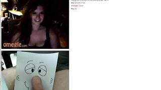 Omegle Girl Shows Tits For A Big Dick