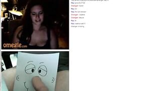 Omegle Girl Shows Tits For A Big Dick