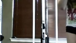 Amateur Teen Masturbates On Public Gym