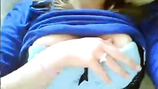 Hot Girl Plays With Puss on Omegle