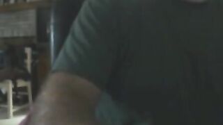 Big Moustache Biker Gets Caught Wanking When Wife
