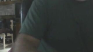 Big Moustache Biker Gets Caught Wanking When Wife
