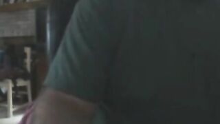Big Moustache Biker Gets Caught Wanking When Wife