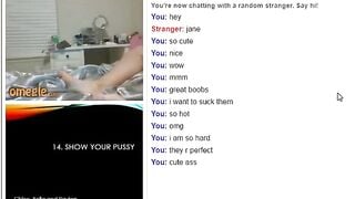 Omegle Girl 17 Cute Jane Gets Naked