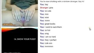Omegle Girl 17 Cute Jane Gets Naked