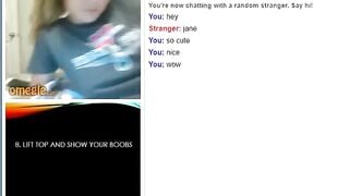 Omegle Girl 17 Cute Jane Gets Naked