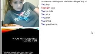 Omegle Girl 17 Cute Jane Gets Naked