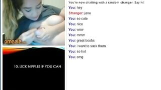 Omegle Girl 17 Cute Jane Gets Naked