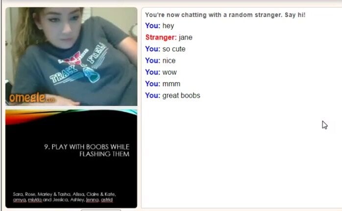 Omegle Girl 17 Cute Jane Gets Naked