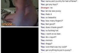 Pretty Young Teen Play Omegle Game