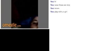Omegle Couple Big Titty GF